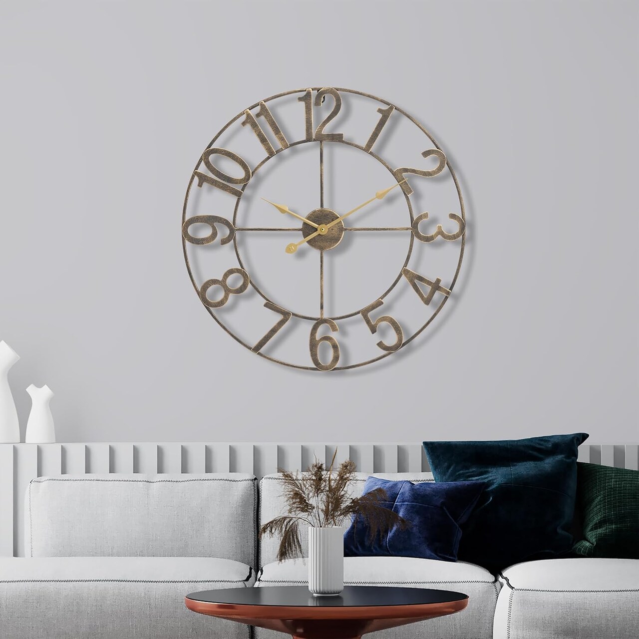 Sorbus Large Wall Clock - 32 inch (81 CM) Battery Operated Analog Wall Clock Decorative for Living Room and Kitchen